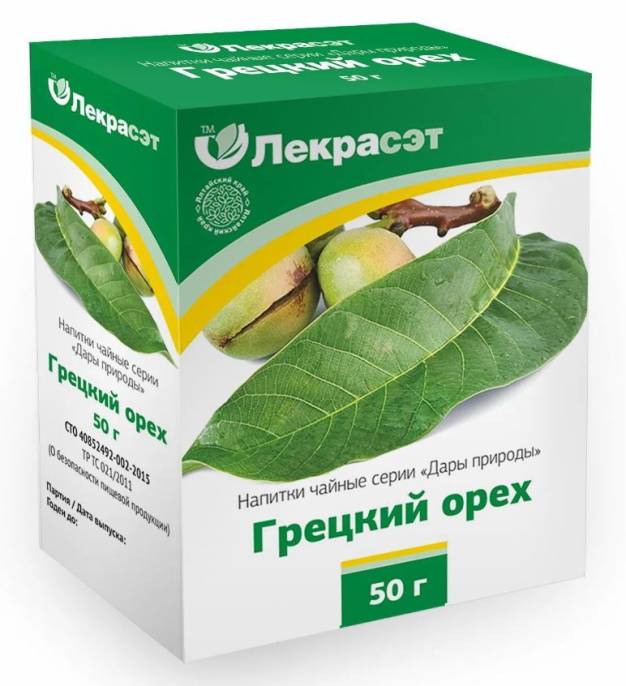 Грецкий орех лист Лекра Сэт 50г