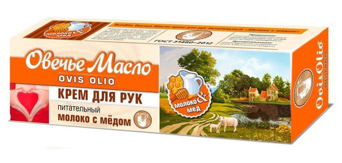 Овечье масло крем для рук Молоко и Мед 70г