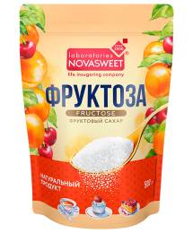 Фруктоза 500 г дой пак порошок Новасвит