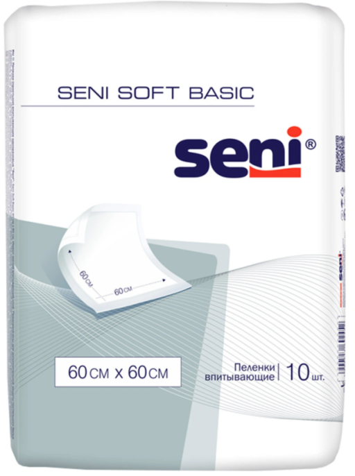 Пеленки Seni Сени Софт Basic 60 на 60 10шт