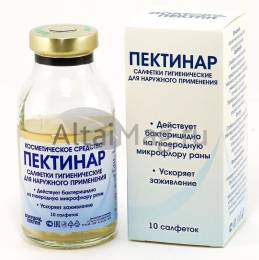 Пектинар гель со стерильными салфетками 14x16 см №10