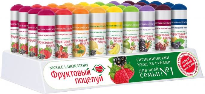 Помада Фруктовый Поцелуй МИКС №36