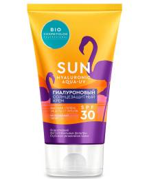 БиоКосметолог Крем солнцезащитный гиалуроновый SPF 30 150мл