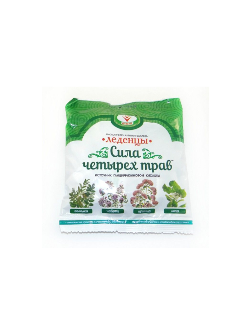 Леденцы Сила 4 х трав 50г