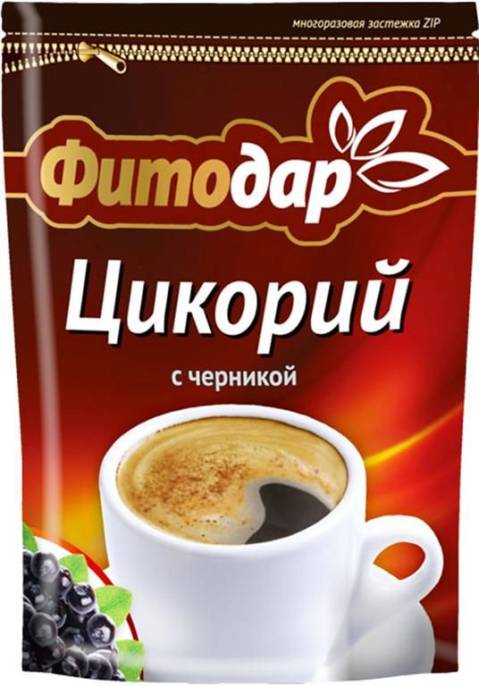 Цикорий растительный дойпак ZIP с черникой Фитодар 100 г