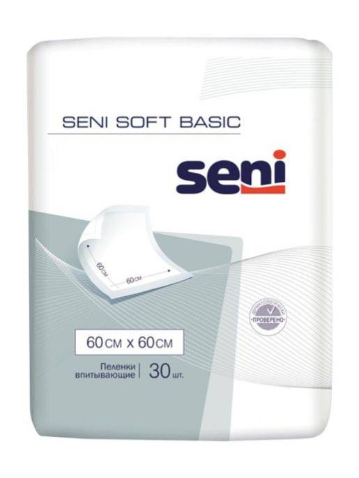Пеленки Seni Сени Софт Basic 60 на 60 30шт