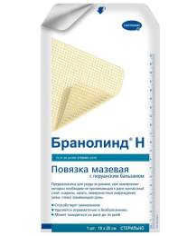 Повязка BRANOLIND N ранозаживляющая стерильная 10х20 см №1