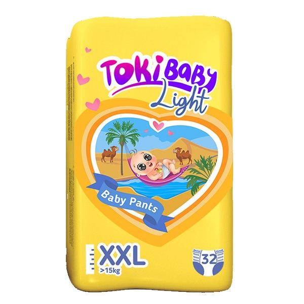 Подгузники трусики TOKIBABY детские Light XXL 32шт