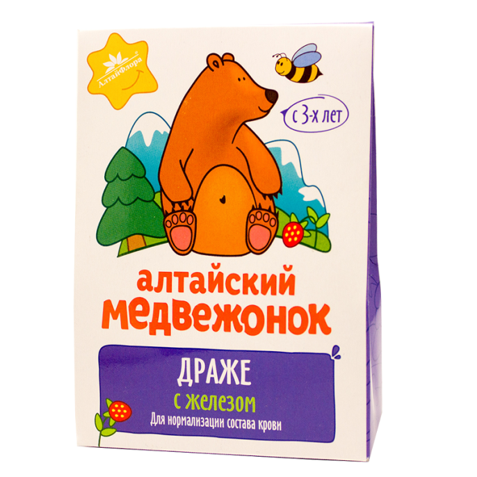 Алтайский медвежонок драже с железом