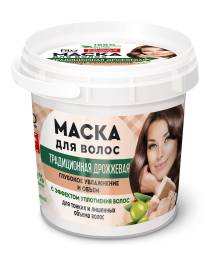 Народные рецепты Маска для волос Традиционная дрожжевая банка 155мл