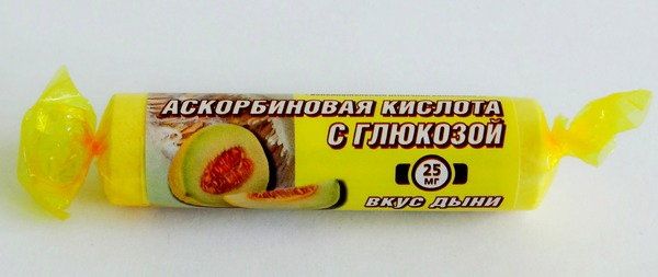 Аскорбиновая кислота гленвитол 10 таблеток по 25 мг дыня крутка