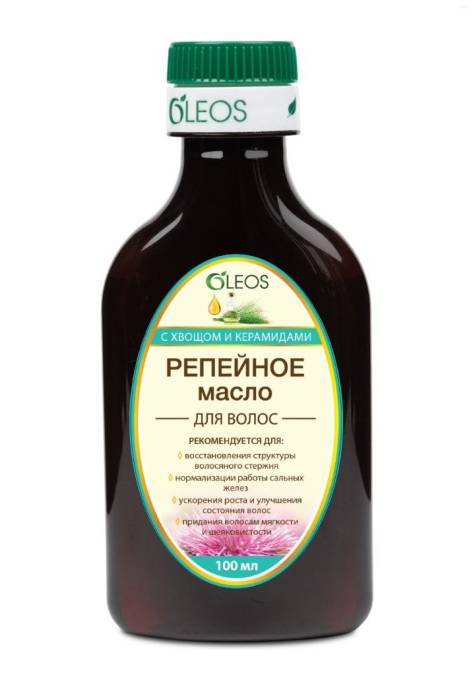 OLEOS Репейное масло с хвощом и керамидами 100мл